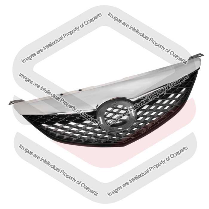 Main Radiator Grille Front Grill Chrome For Mazda 6 GG Series 1 2002~2005