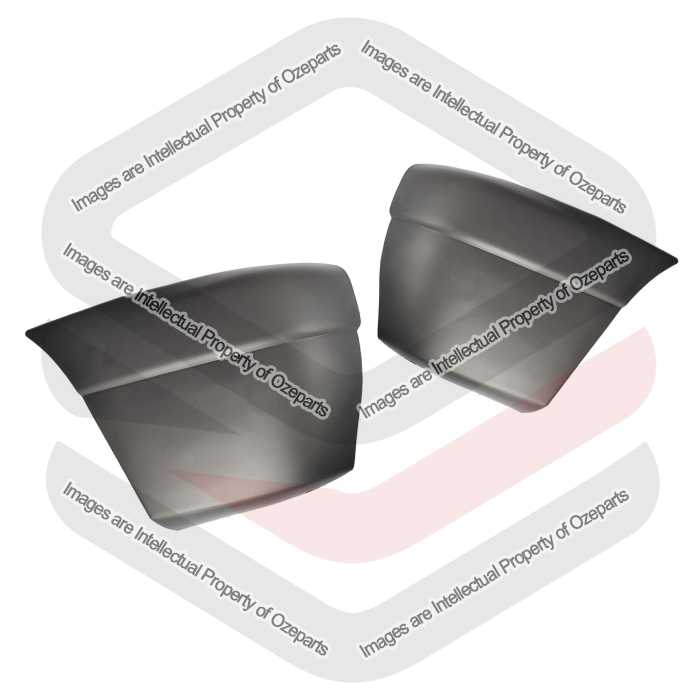 Pair LH+RH Front Bumper Bar End Cover Grey For Mazda Bravo UN Series 1 1999~2002