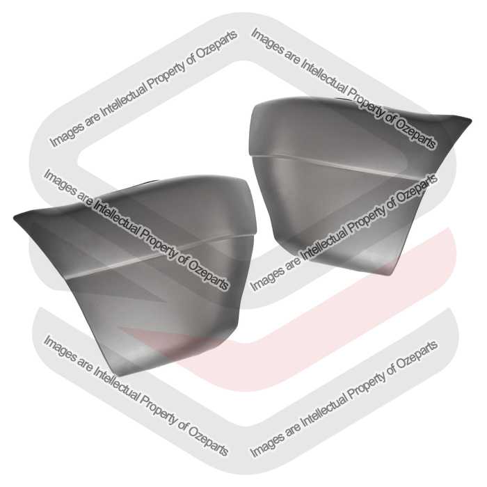 Bar End Cover Front AM (Grey) - Not For 2 Door 4WD (SET LH+RH)