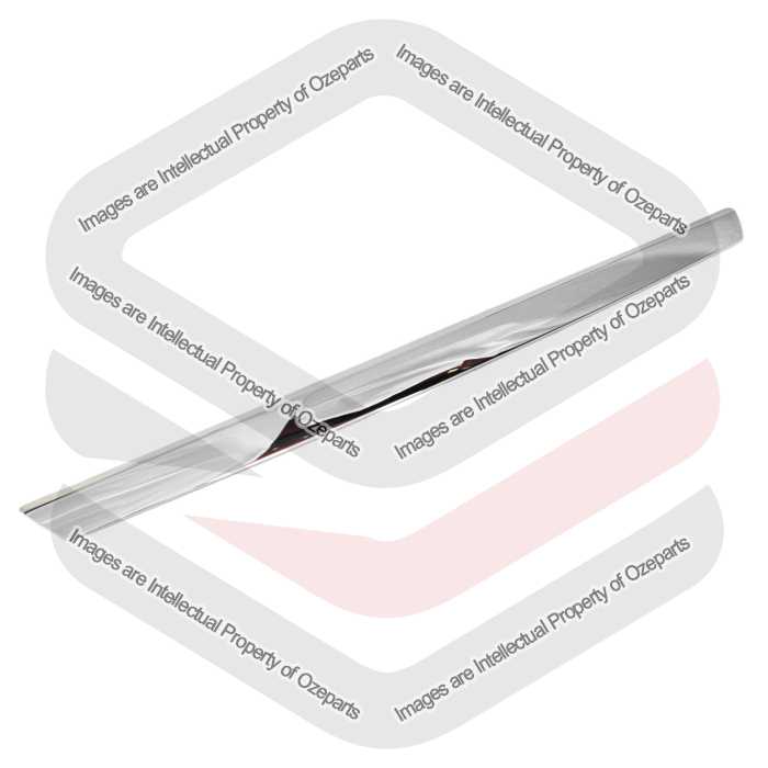 Ozeparts Fits Ford Falcon BF Series 2 & 3 Sedan Wagon Ute 2006~2011 | NEW Hood Bonnet Mould Grille Upper Mould Strip Trim (Chrome) | 1 Unit