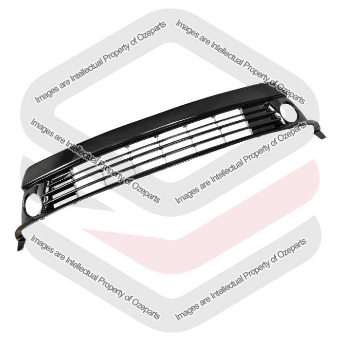Front Bumper Bar Grille Lower Grill Black For Toyota Prius ZVW30 Hatch 2011~2015
