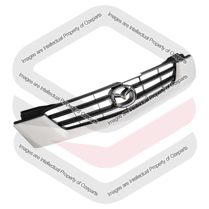 GENUINE Main Radiator Grille Front Grill White For Mazda 121 Metro DW 2000~2002