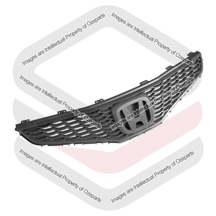Genuine Honda Jazz GE8 Series 1 2008~2011 VTi-S | Main Radiator Upper Grille Front Grill (Grey) | 1 Unit