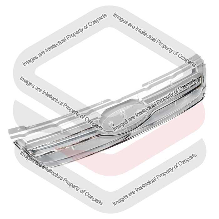 Ozeparts Fits Ford Falcon FG Series 2 MK2 G6 Sedan 2011~2014 | 1 x Unit of Main Radiator Grille Upper Top Front Mesh Grill (Chrome Silver)