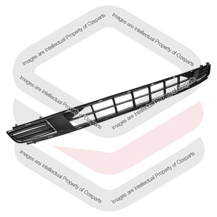 Ozeparts Fits Ford Falcon Futura Fairmont Fairlane BA Series 1 & 2 2002~2005 | Front Bumper Bar Grille Lower Grill Insert (Black) | 1 Unit