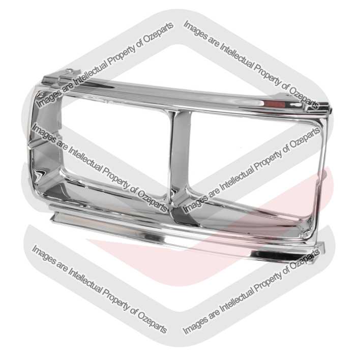 LH Left Head Light Lamp Case Rim Chrome For Toyota Landcruiser FJ80 90~98 GXL