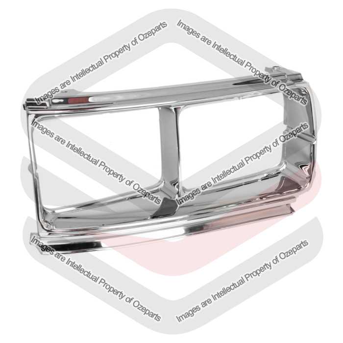 RH Right Head Light Lamp Case Rim Chrome For Toyota Landcruiser FJ80 90~98 GXL
