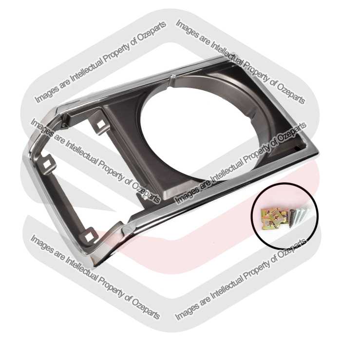 Head Light Rim AM (Chrome Silver Grey)