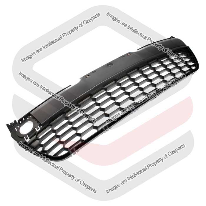 Front Bumper Bar Grille Mesh Lower Grill Black For Mazda 2 DE Series 2007~2010
