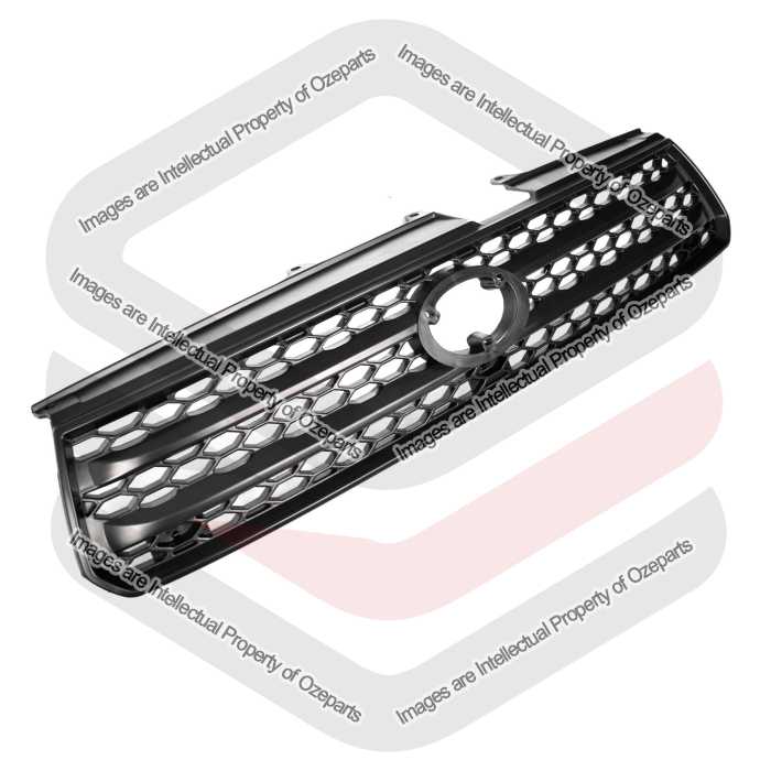 Front Main Radiator Grille Upper Mesh Grill Black For Toyota RAV4 CA20 00~03