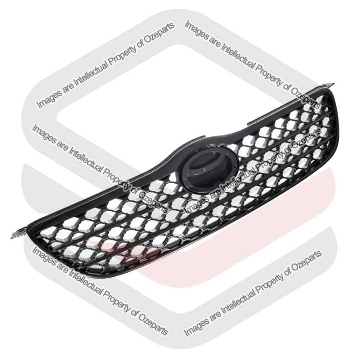 Grille AM (Black) - Diamond Pattern Mesh