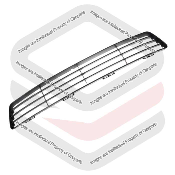 Ozeparts Fits Ford Fiesta WP 2003~2005 3 & 5 Door Hatch | Front Bumper Bar Grille Lower Grill Insert (Black) | 1 Unit