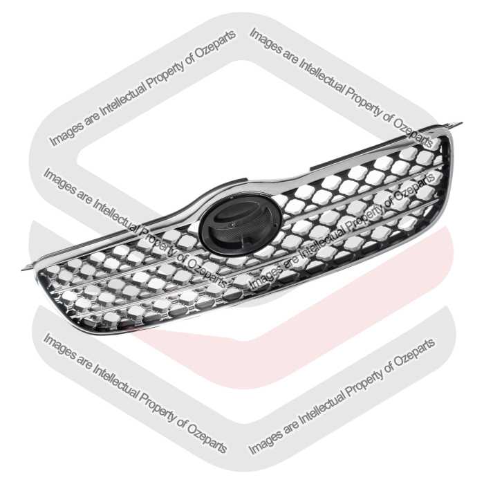 Grille AM (Chrome) - Diamond Pattern Mesh