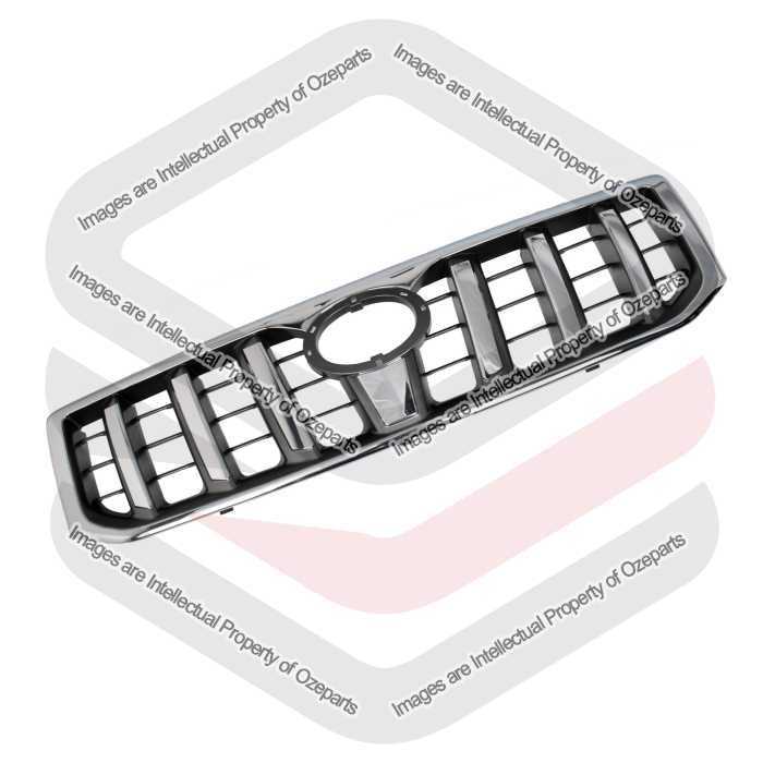 Main Radiator Grille Front Grill Chrome For Toyota Landcruiser Prado J120 02~09