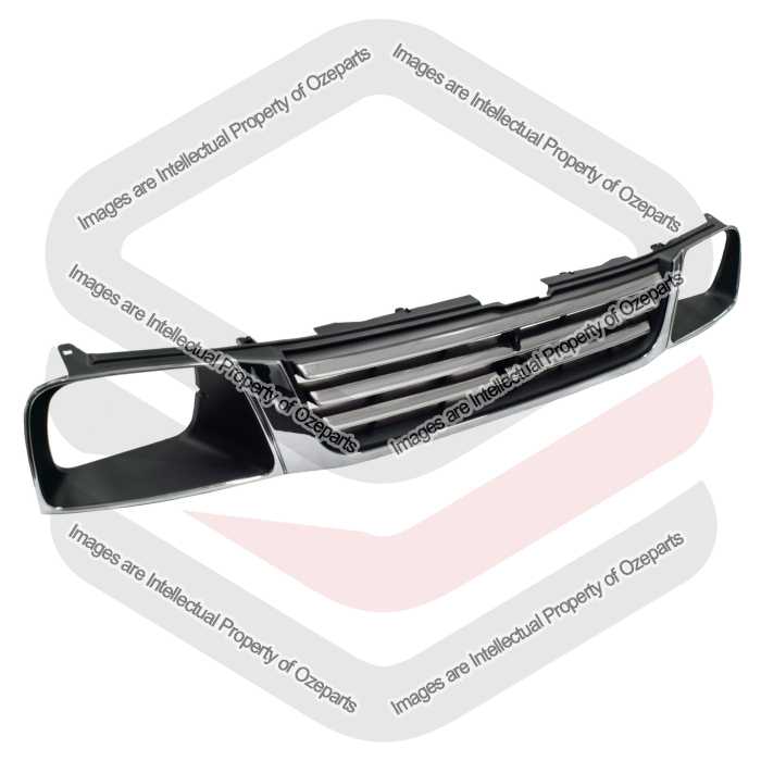 Main Radiator Grille Front Grill Chrome For Mitsubishi Triton MK Series 1 96~01
