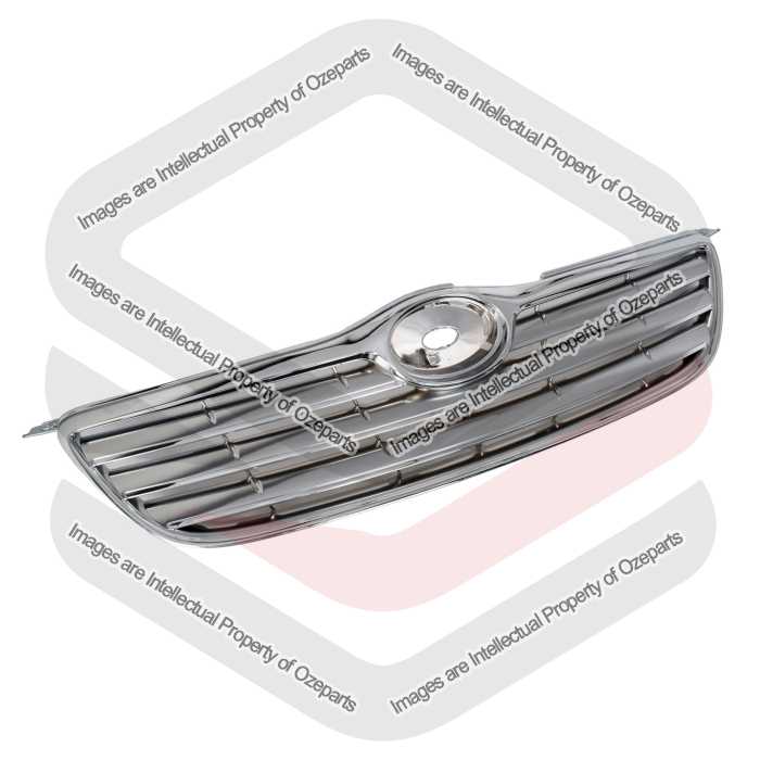Main Radiator Grille Upper Front Grill Silver For Toyota Corolla ZZE122 04~07