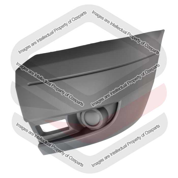 Ozeparts Fits Ford Transit Van VM Series 2006~2013 | Front Bumper Bar End Corner Cap (No Fog Light Type) | LH LHS Left Hand (Passenger Side)