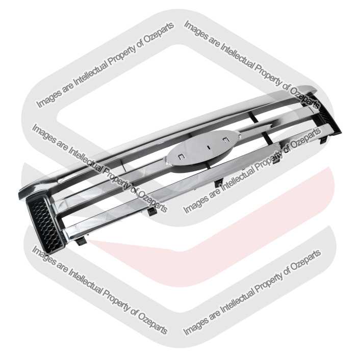 Ozeparts Fits Ford Ranger PX PX1 Series 1 Ute 2011~2015 | Main Radiator Upper Grille Top Front Grill (Chrome) | 1 Unit