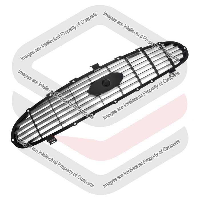 Ozeparts Fits Ford Transit Van VF VG Series 1996~2000 | Main Radiator Upper Grille Top Front Grill (Black) | 1 Unit