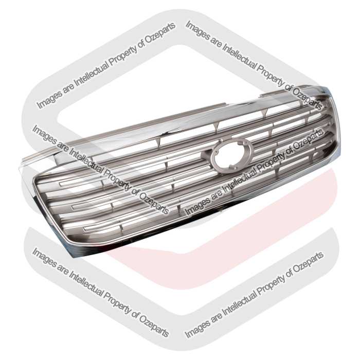 Main Radiator Grille Front Grill Chrome Grey For Toyota Landcruiser FJ100 02~05