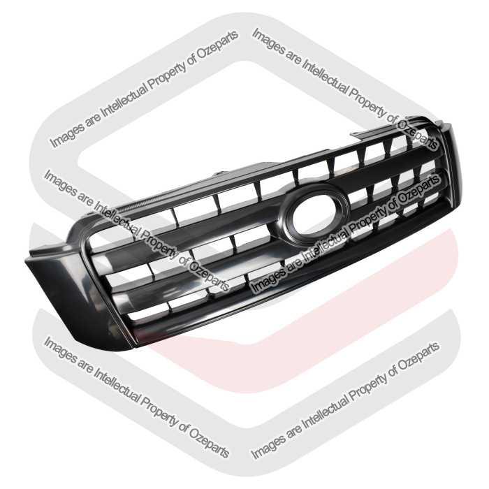 Main Radiator Grille Upper Front Grill Black For Toyota Kluger MCU28 03~07