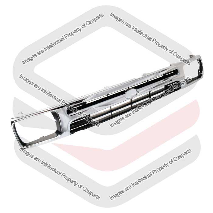 Main Radiator Grille Front Grill Black Chrome For Toyota Hilux 2WD RN85 91~94