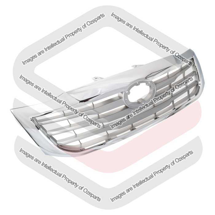 Radiator Grille Upper Front Chrome Silver For Toyota Hilux 2WD 4WD 2011~2015