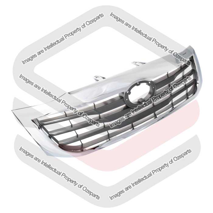 Radiator Grille Upper Front Chrome Grey For Toyota Hilux 2WD 4WD 2011~2015