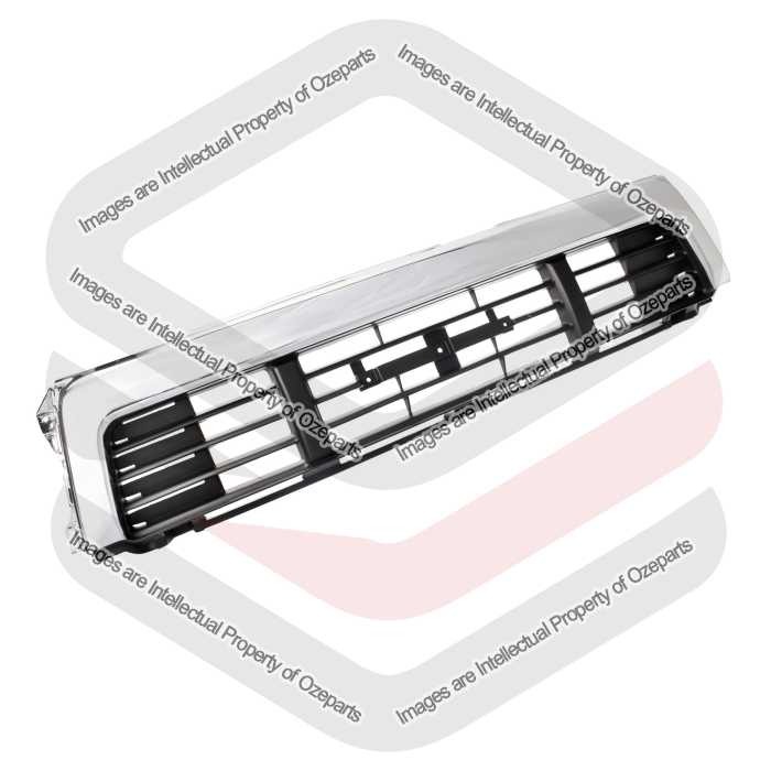 Radiator Grille Upper Front Grill Chrome For Toyota Hilux 4WD LN106 1988~1991