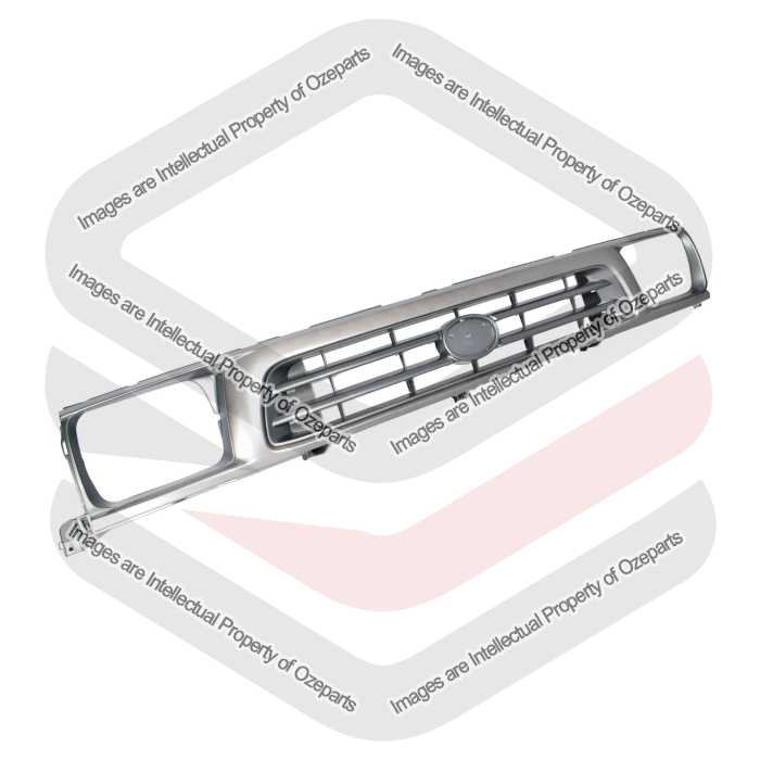 Radiator Grille Front Grill Silver Grey For Toyota Hilux 2WD Ute RN147 1997~2001