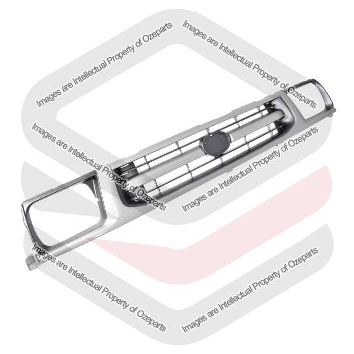 Main Radiator Grille Upper Front Grill Silver For Toyota Hilux 4WD LN167 97~01