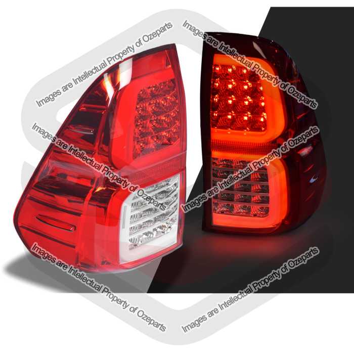Ozeparts Fits Toyota Hilux 2WD 4WD Ute 2015~ON | Performance Taillights Tail Lights Rear Lamps ( LED Red ) | Pair of LH Left Hand + RH Right Hand