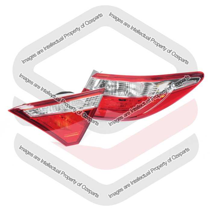 Set RH Right Tail + Boot Lid Light For Toyota Camry ASV 50 Sedan s2 2015~2017