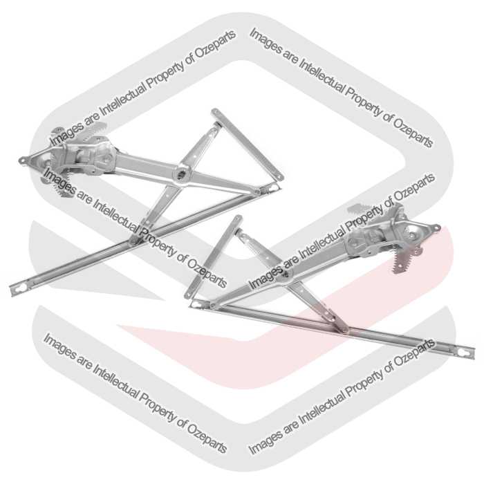 Ozeparts Fits Honda CRV CR-V 1997~2001 RD | FRONT Electric Power Door Window Regulators (Without Motor) | Pair of LH Left Hand + RH Right Hand