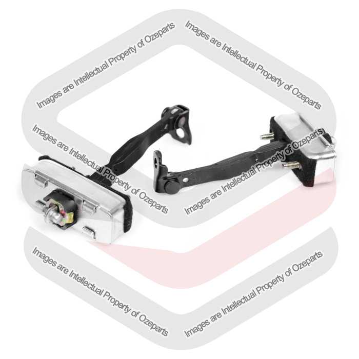 Ozeparts Fits Toyota Kluger GSU40 2007~2013 | FRONT Door Hinge Check Straps | Pair of LH Left Hand + RH RHS Right Hand