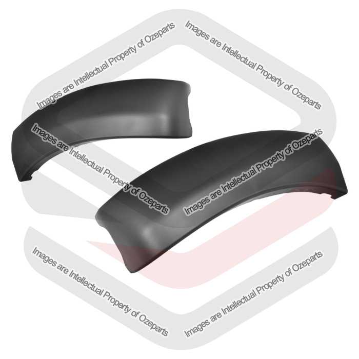 Pair LH+RH Bumper Bar Flare Mould Matte Black For Toyota Hilux 2WD 4WD 11~15