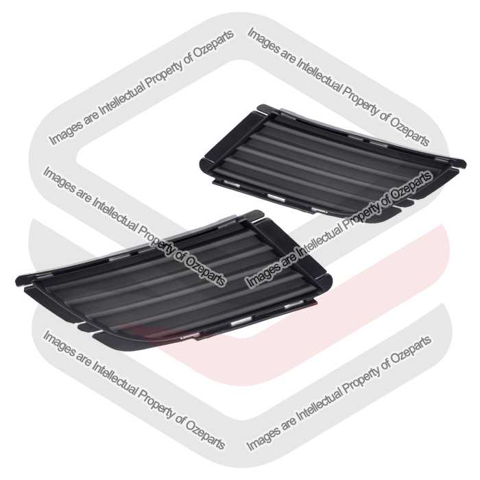 Pair LH+RH Fog Spot Driving Light Lamp Cover Bezel For Holden Barina XC 04~05