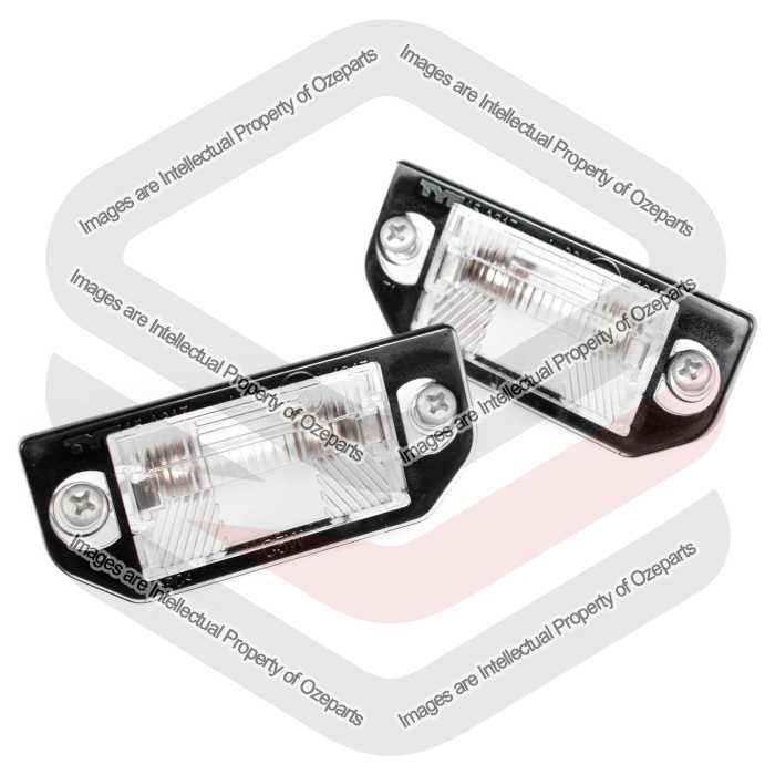 Set Pair LH+RH Number License Plate Light Lamp For Volkswagen Passat 1998~2001