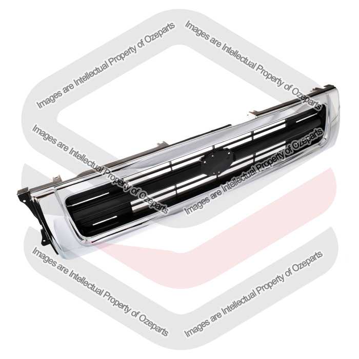 Main Radiator Grille Upper Grill Chrome For Toyota Hilux 4WD LN106 1991~1994