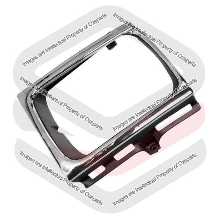 Head Light Case Rim (10/91~08/94) (Chrome Black)