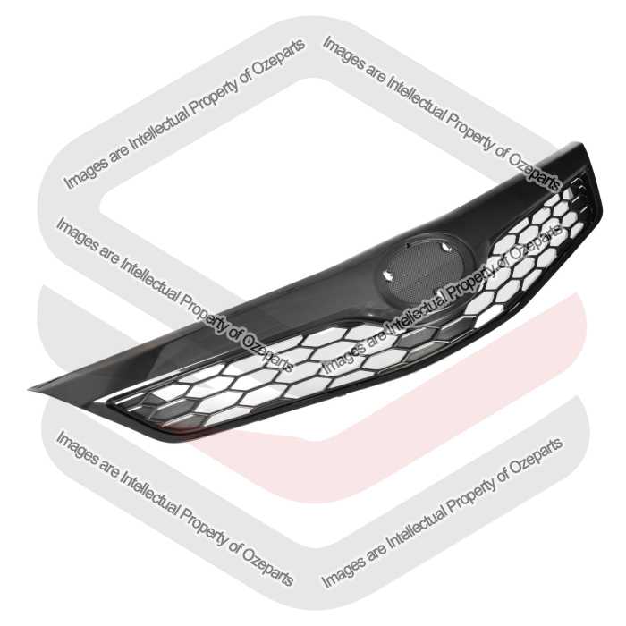Main Grille Mesh Upper Top Gloss Black For Toyota Camry ASV50 11~15 Atara Only