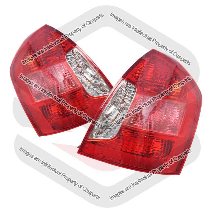 Ozeparts Fits Hyundai Accent MC Series 2005~2009 4 Door Sedan | Taillights Tail Lights Rear Lamps | Pair of LH Left (Passenger) + RH Right (Driver)