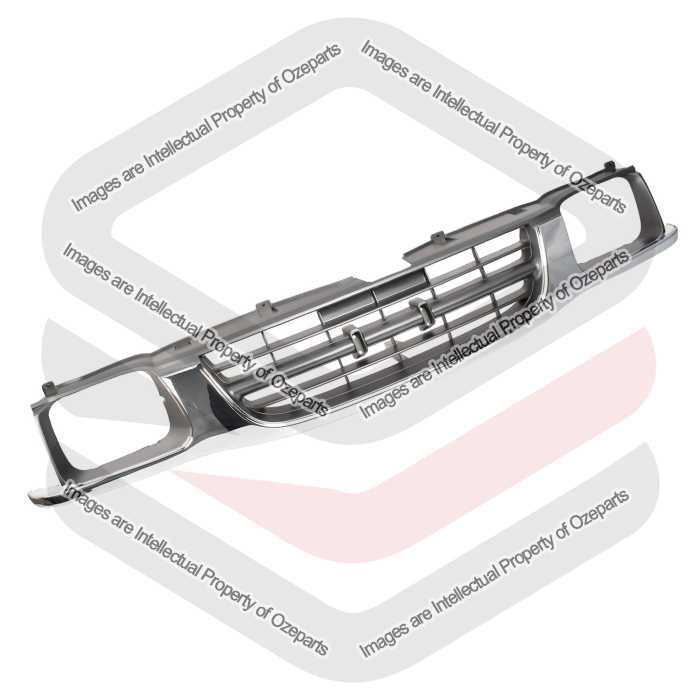 Main Radiator Grille Front Grill Chrome Grey For Holden Rodeo TF 1998~2003 Ute