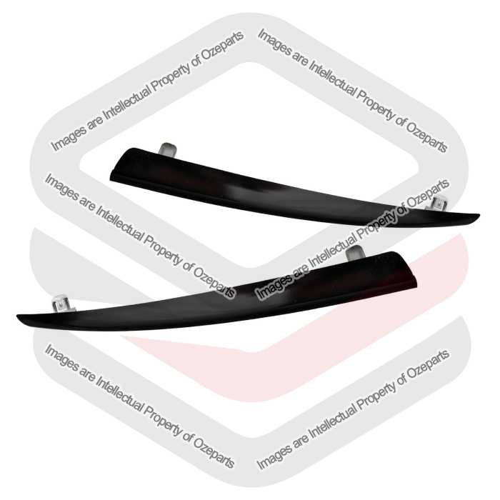 Pair LH+RH Front Grille Centre Mould Trim Black For Mazda 6 GJ GL 2012~2018