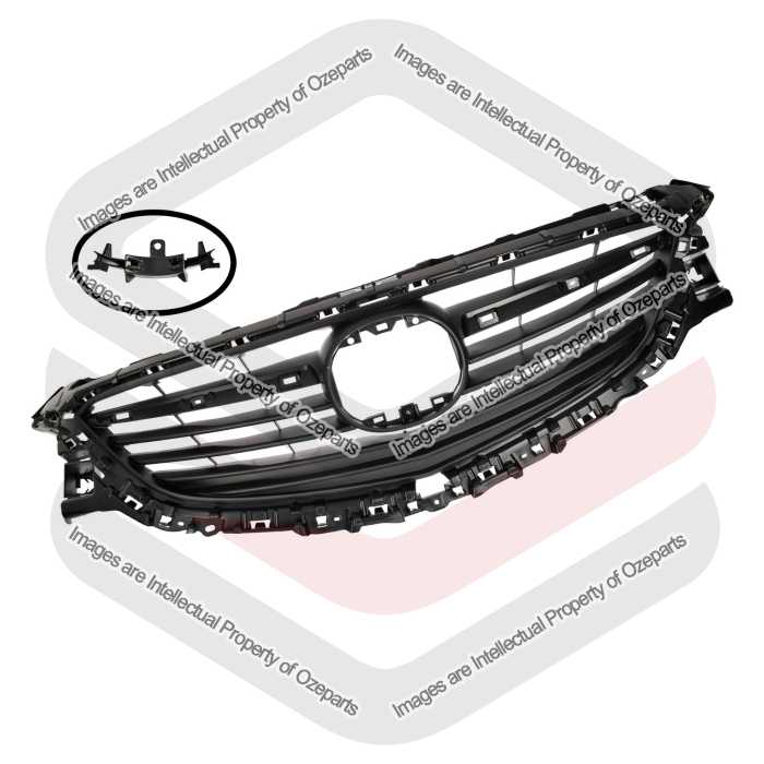 Main Radiator Grille Front Grill Black For Mazda 6 GJ GL 2012~2018 Sedan Wagon