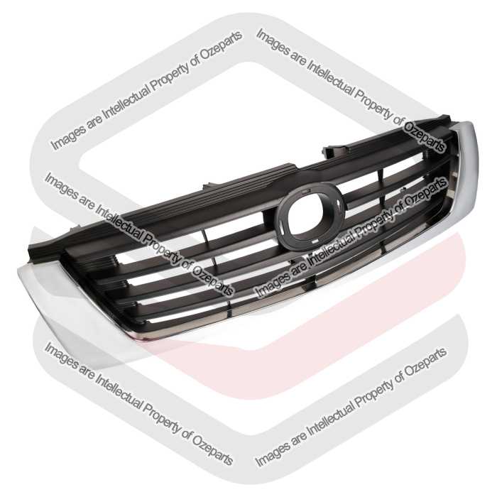Main Radiator Grille Upper Front Grill Chrome For Mazda Bravo UN Ute 2002~2006