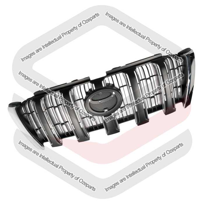 Main Radiator Grille Front Grill Chrome For Toyota Landcruiser Prado J150 13~17
