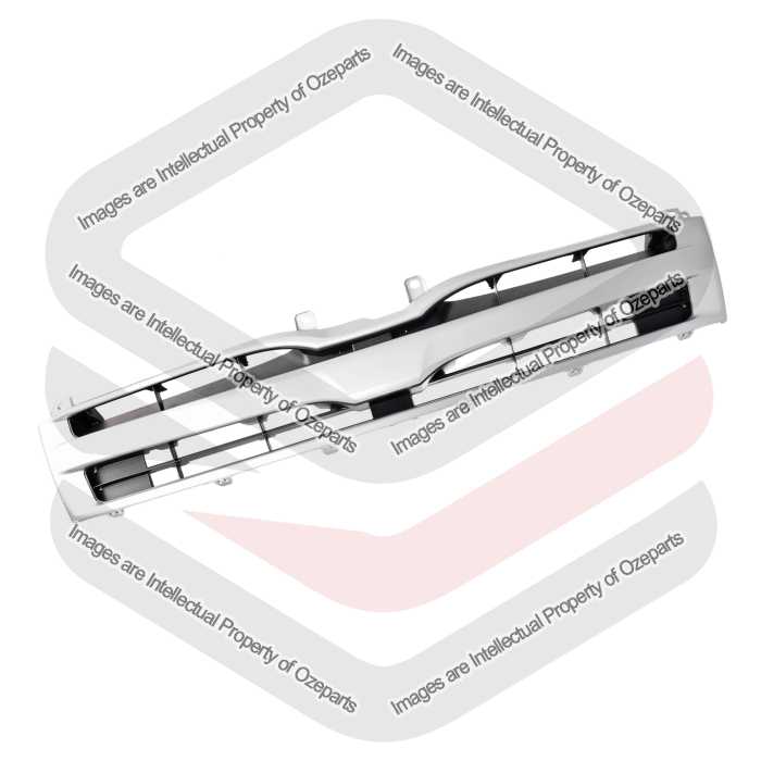 Main Radiator Grille Front Grill + Based Silver For Toyota Hiace High Roof 10~13