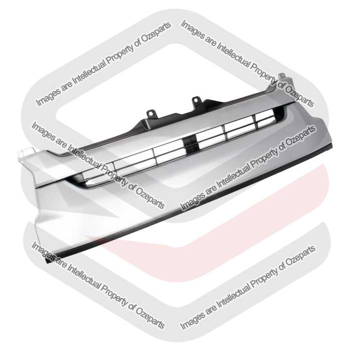 Grille + Upper Mould + Lower Mould Assembly AM (Black Silver)