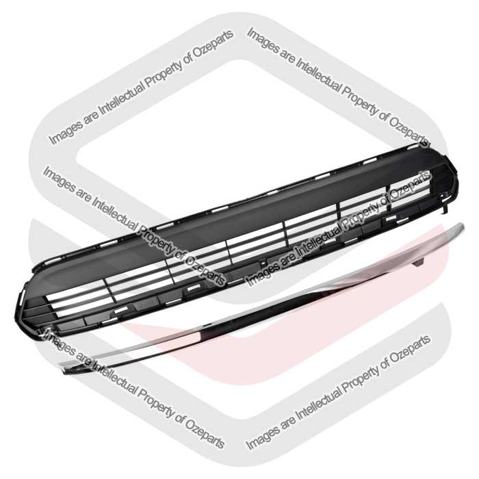 Set of Front Bumper Bar Grille Lower + Mould For Toyota Kluger GSU40 Ser 10~13